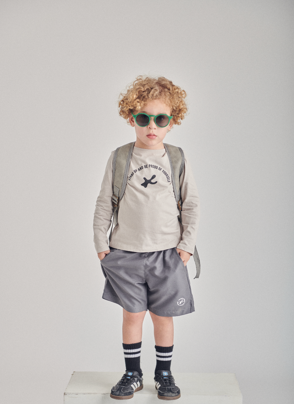 CAMISETA DE MANGA LARGA -  Explore Baby - TAUPE