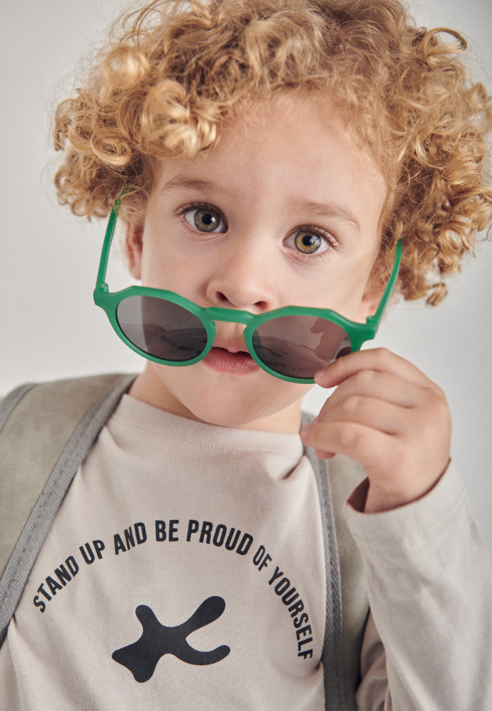 CAMISETA DE MANGA LARGA -  Explore Baby - TAUPE