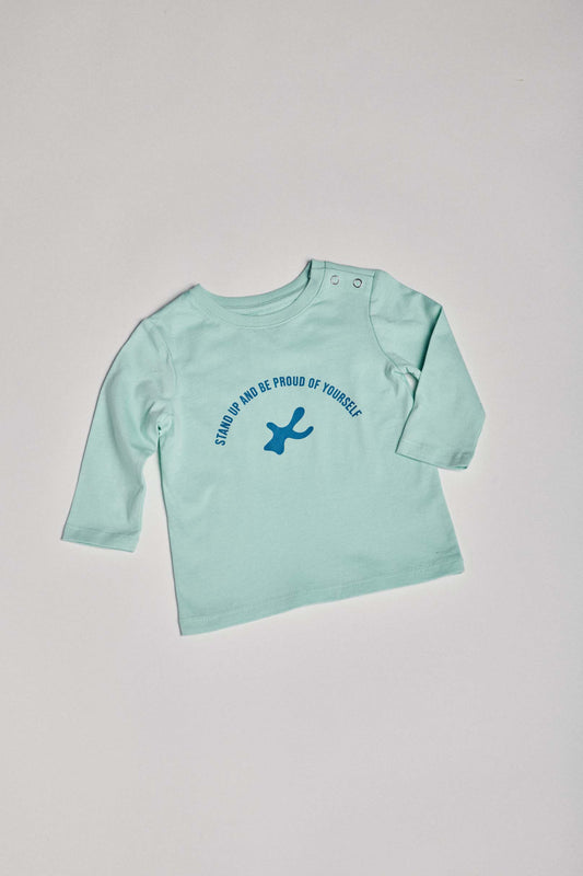 CAMISETA DE MANGA LARGA -  Explore Baby - PEPPERMINT